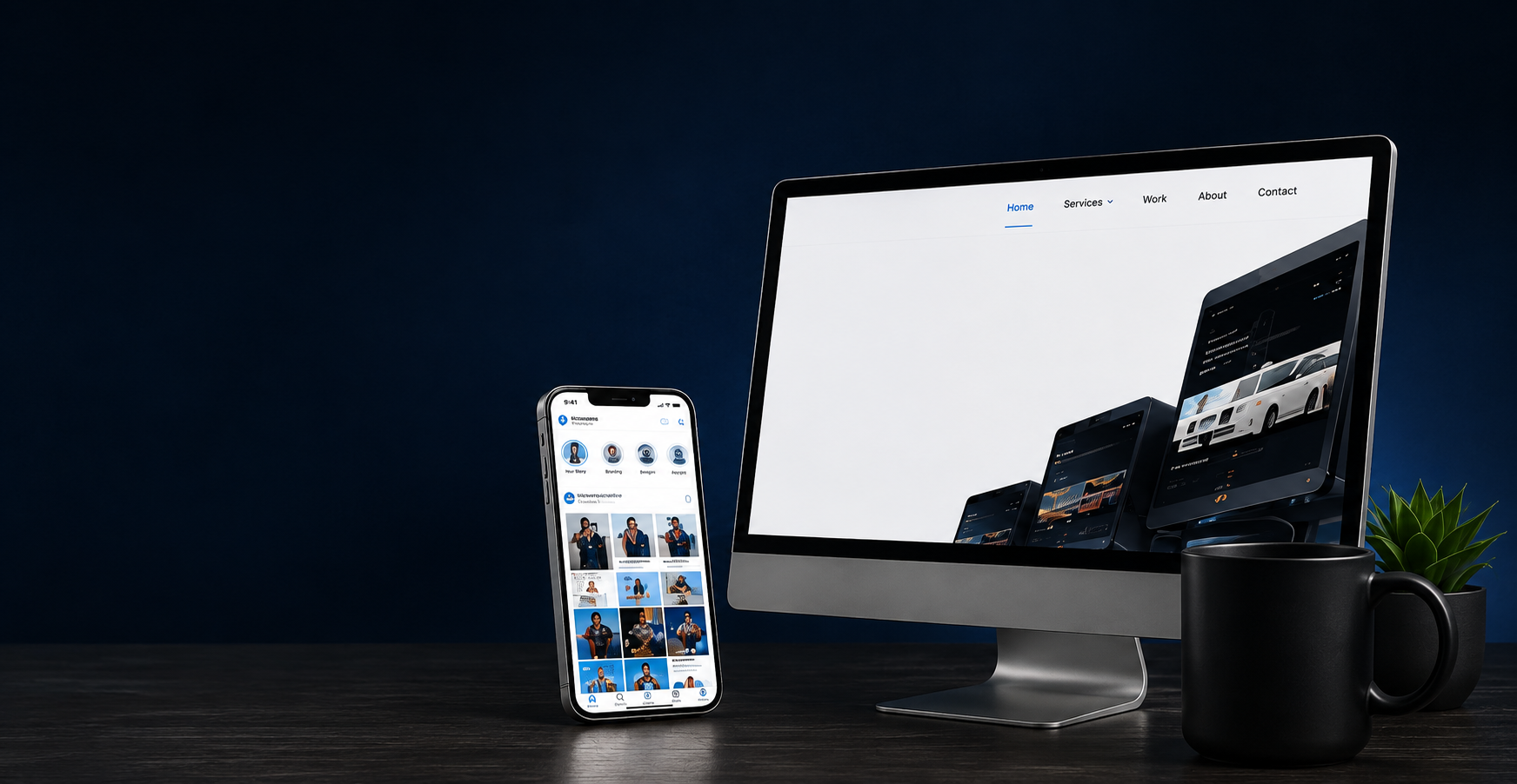 ViceVersa website and mobile application showcase